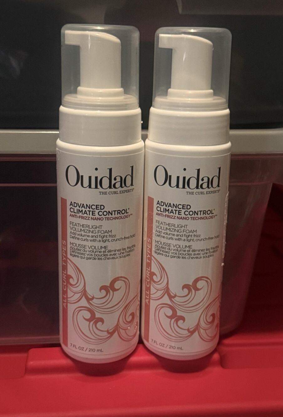 Ouidad ADVANCED CLIMATE CONTROL Featherlight Volumizing Foam 7 oz LOT Of 2